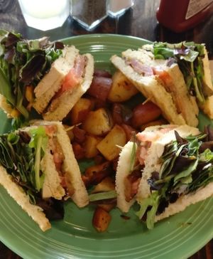 club sandwich!!! :) at The Grain Cafe in Long Beach
