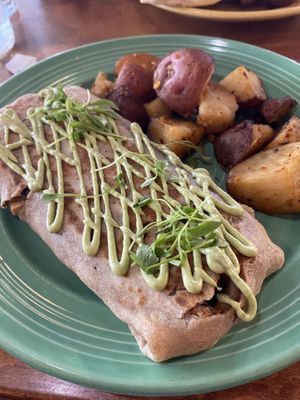 Pollo Crepe  at The Grain Cafe in Long Beach