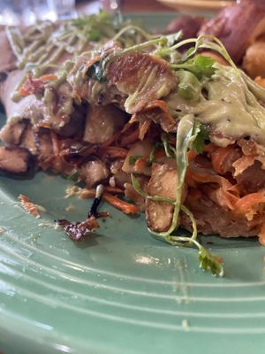 Interior Pollo Crepe  at The Grain Cafe in Long Beach