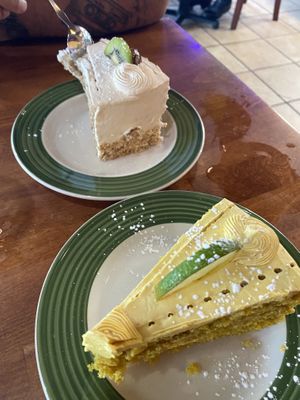 Tres Leches and Lemon cake  at The Grain Cafe in Long Beach