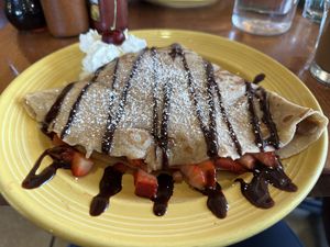 Chocolate Crepe  at The Grain Cafe in Long Beach