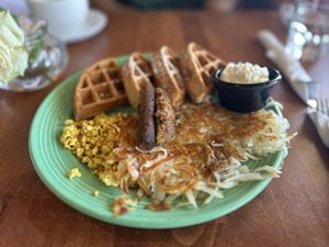 Waffle  at The Grain Cafe in Long Beach