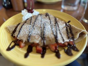 Chocolate crepe  at The Grain Cafe in Long Beach