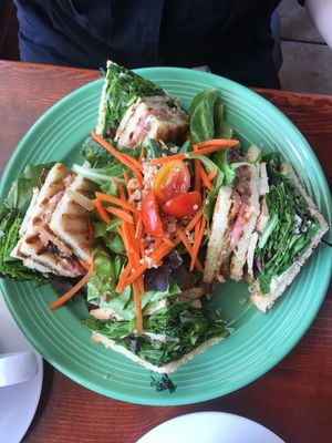 the club sandwich at The Grain Cafe in Long Beach