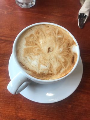 vanilla latte  at The Grain Cafe in Long Beach