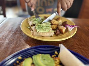 Savory crepe  at The Grain Cafe in Long Beach