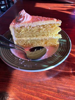 Lemon cake  at The Grain Cafe in Long Beach