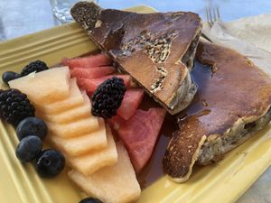 French toast 1/2 order ! at The Grain Cafe in Long Beach