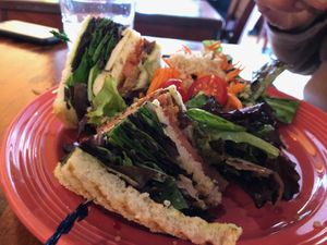 The club sandwich!  at The Grain Cafe in Long Beach