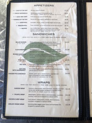 menu at The Grain Cafe in Long Beach