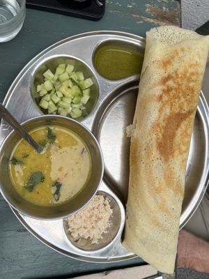 Masala dosa  at Dosa Nova in Sitges