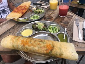 Lunchtime dosas at Dosa Nova in Sitges