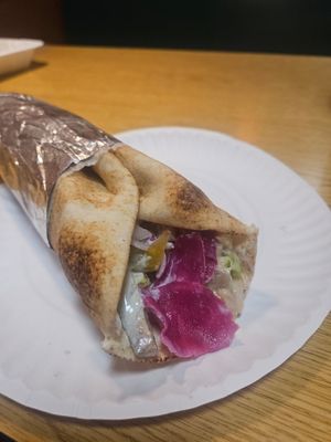 Babaganoush wrap at Pita Pockets in Northampton