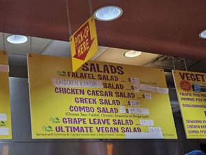 Menu at Pita Pockets in Northampton