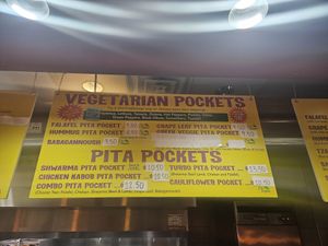 Menu at Pita Pockets in Northampton