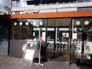 Entrance. Bonus: they also have easy accessibility for disabled people. at Fresh Habits in Randers