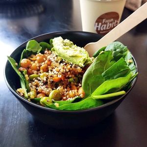 vegan bowl at Fresh Habits in Randers