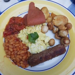 Full English at Bleujennow in Penzance