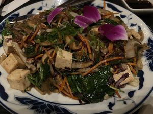 Vegan noodles   at Sunda in Chicago