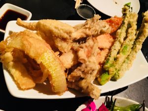 Custom vegan veggie tempura (call ahead for it) at Sunda in Chicago