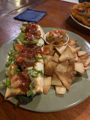 Veggie burrito (made vegan)  at El Centro in Kota Kinabalu