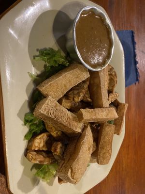 Tofu and tempe satay  at El Centro in Kota Kinabalu