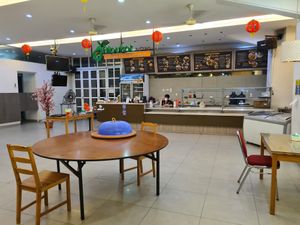 Inside resto at Alpukat Bistro in Jakarta