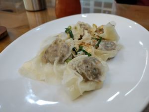 Mushroom dumpling at Alpukat Bistro in Jakarta