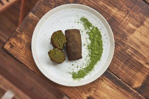 Matcha vegan bread at The Nilk Factory - 더닐크팩토리 in Seoul
