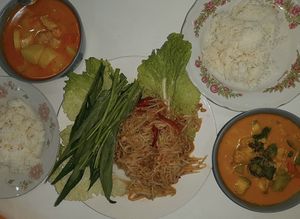 curry with rice  at Vegetarian Time in Koh Samui