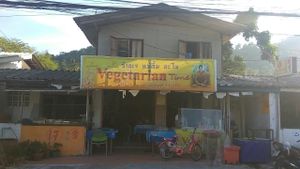 Entrance at Vegetarian Time in Koh Samui