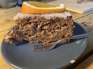 Amazing carrot cake  #Veganuary at Koffiebar Sowieso in Breda