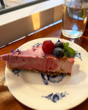 Cheesecake  at Cafe Kosmos in Odense