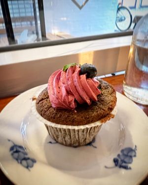 Cupcake  at Cafe Kosmos in Odense