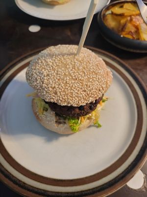 Burger at Cafe Kosmos in Odense