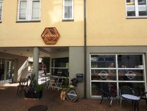 Just off the highstreet at Cafe Kosmos in Odense