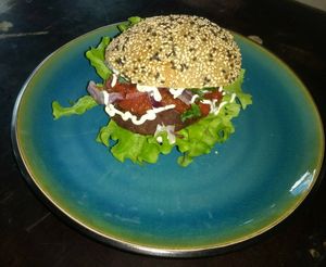 Vegan Mexi Burger at Cafe Kosmos in Odense