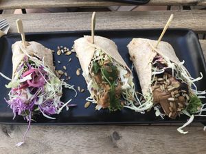 Wrap menu at Cafe Kosmos in Odense