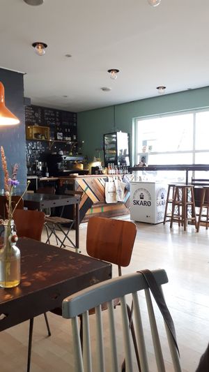 Interior at Cafe Kosmos in Odense