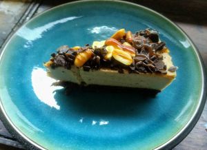 Vegan Peanut Butter Pie at Cafe Kosmos in Odense