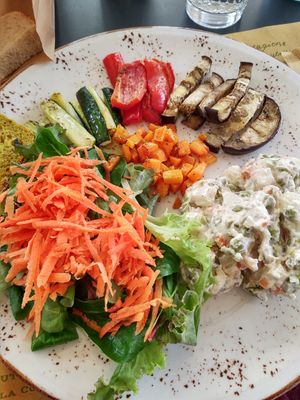 Dish of the day at NaturaSi Bistrot in Treviso