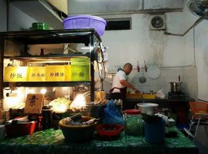 stall at Tambun Vegetarian Stall in Simpang Ampat