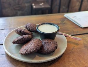 Falafel starter at El Vegano in Guadalajara