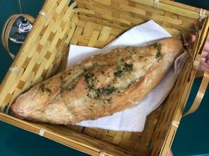 Home made bread - Pan de la casa at El Vegano in Guadalajara