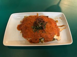 Lasagna at El Vegano in Guadalajara