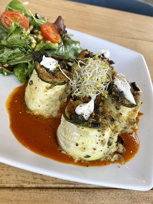 Zucchini rolls   at Green Table Cafe in Los Angeles