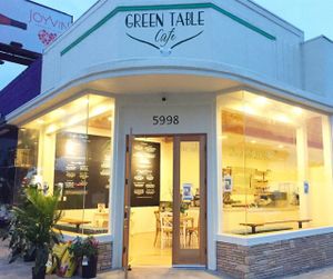 Entrance at Green Table Cafe in Los Angeles