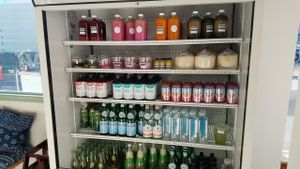 drinks and desserts at Green Table Cafe in Los Angeles