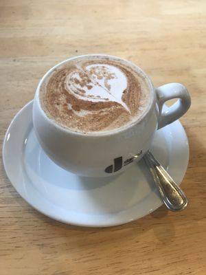 Nice chai latte with almond milk  at Green Table Cafe in Los Angeles