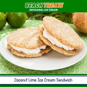 Vegan ice cream sandwiches at Beach Treats in Huacas